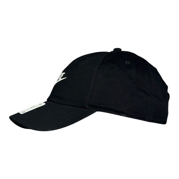 Nike Hat Futura Heritage 86 Unisex Black White One Size Adjustable Swoosh Active - Picture 2 of 10